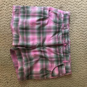 Girl’s Plaid Nike Golf Shorts